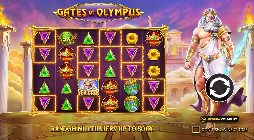 Gates of Olympus Pokie at Golden Roo