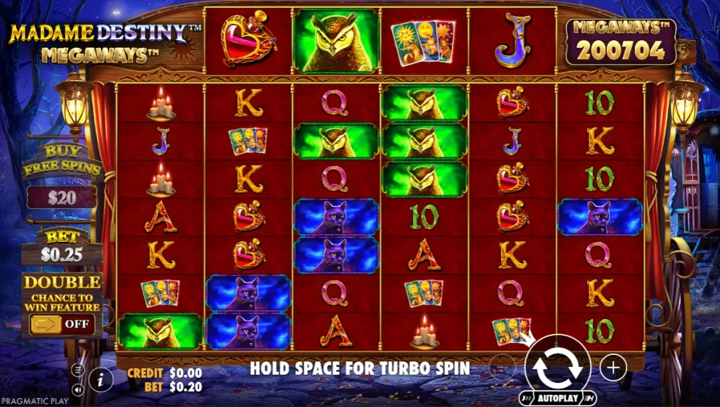 Madame Destiny Megaways at Golden Roo Casino